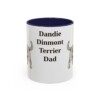 dandie-dinmont-terrier-mug-dad-navy-1 11oz Dandie Dinmont Terrier Dog Dad Mug, Vintage Sketch Coffee Mug, Dog Dad Gift