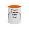 dandie-dinmont-terrier-mug-dad-orange-1 11oz Dandie Dinmont Terrier Dog Dad Mug, Vintage Sketch Coffee Mug, Dog Dad Gift
