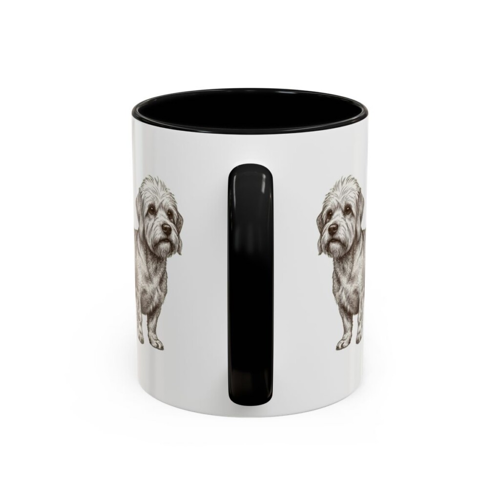 dandie-dinmont-terrier-mug-humor-black-back-1 11oz Funny Dandie Dinmont Terrier Mug, Literary Character Come To Life, Vintage Dog Coffee Mug, Dog Lover Gift