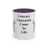 dandie-dinmont-terrier-mug-humor-purple-1 11oz Funny Dandie Dinmont Terrier Mug, Literary Character Come To Life, Vintage Dog Coffee Mug, Dog Lover Gift