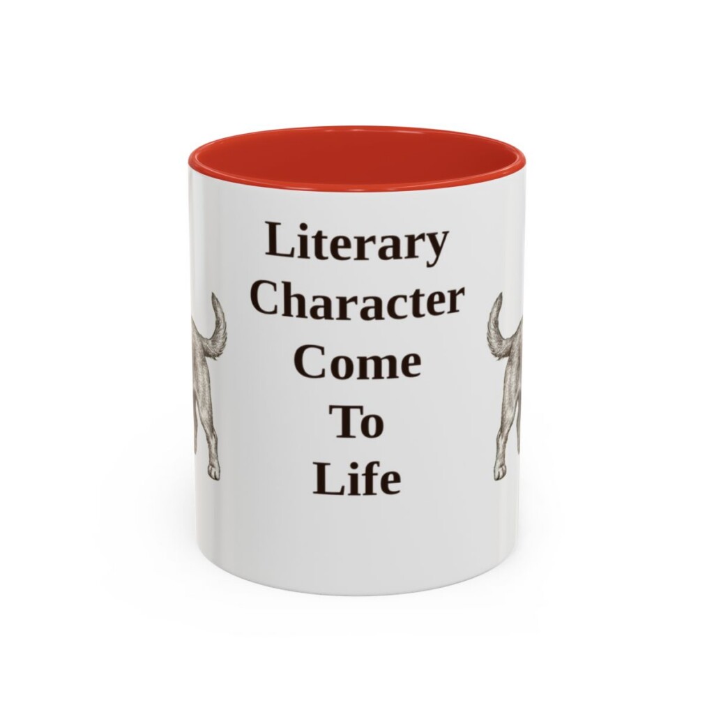 dandie-dinmont-terrier-mug-humor-red-1 11oz Funny Dandie Dinmont Terrier Mug, Literary Character Come To Life, Vintage Dog Coffee Mug, Dog Lover Gift
