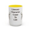 dandie-dinmont-terrier-mug-humor-yellow-3 15oz Funny Dandie Dinmont Terrier Mug, Literary Character Come To Life, Vintage Dog Coffee Mug, Dog Lover Gift
