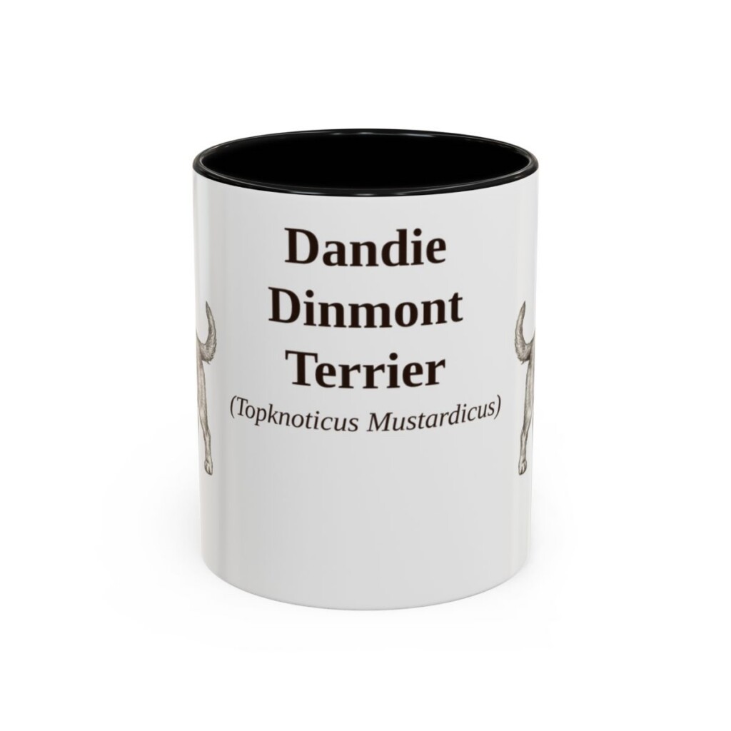 11oz Dandie Dinmont Terrier Latin Mug, Dandie Dinmont Terrier, Vintage Dog Coffee Mug, Dog Lover Gift