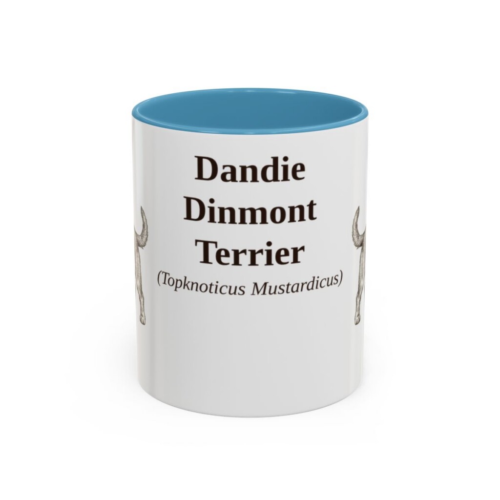 11oz Dandie Dinmont Terrier Latin Mug, Dandie Dinmont Terrier, Vintage Dog Coffee Mug, Dog Lover Gift