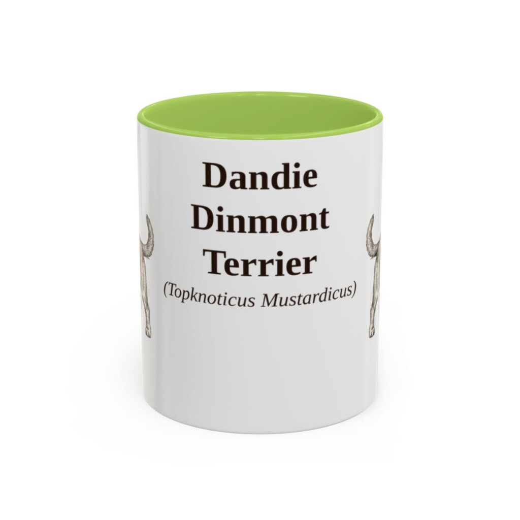 11oz Dandie Dinmont Terrier Latin Mug, Dandie Dinmont Terrier, Vintage Dog Coffee Mug, Dog Lover Gift
