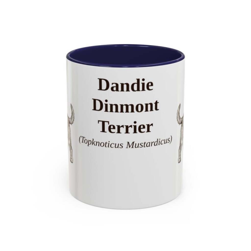 11oz Dandie Dinmont Terrier Latin Mug, Dandie Dinmont Terrier, Vintage Dog Coffee Mug, Dog Lover Gift