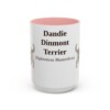 15oz Dandie Dinmont Terrier Latin Mug, Dandie Dinmont Terrier, Vintage Dog Coffee Mug, Dog Lover Gift