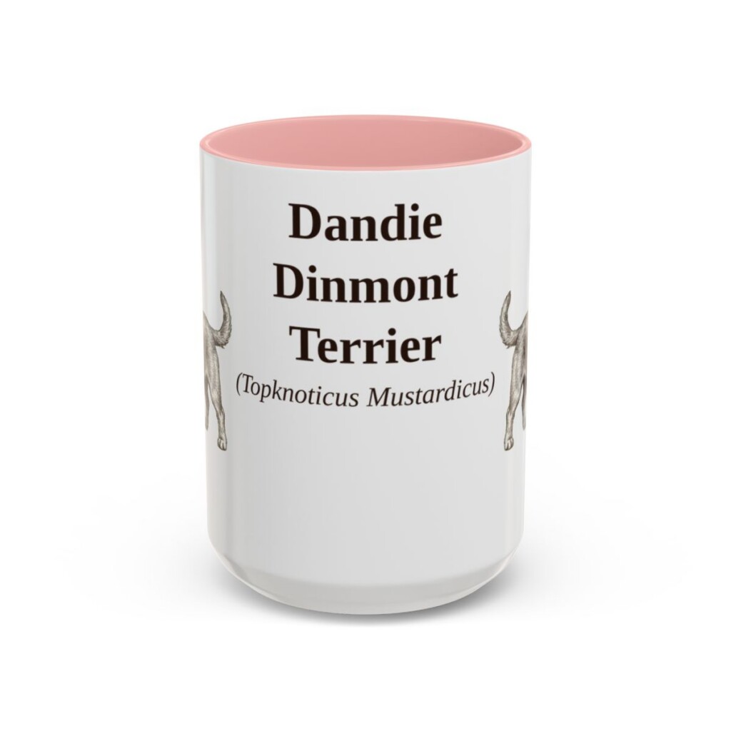 15oz Dandie Dinmont Terrier Latin Mug, Dandie Dinmont Terrier, Vintage Dog Coffee Mug, Dog Lover Gift