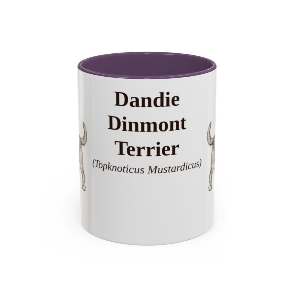 11oz Dandie Dinmont Terrier Latin Mug, Dandie Dinmont Terrier, Vintage Dog Coffee Mug, Dog Lover Gift