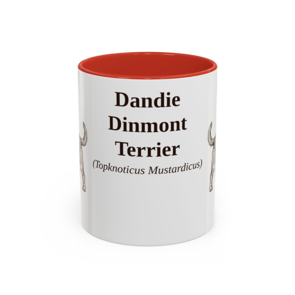 11oz Dandie Dinmont Terrier Latin Mug, Dandie Dinmont Terrier, Vintage Dog Coffee Mug, Dog Lover Gift