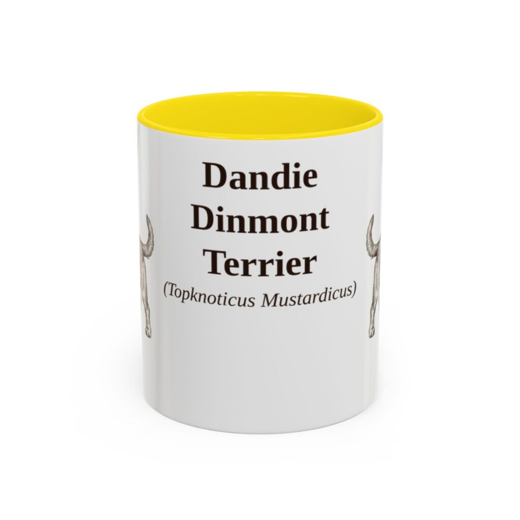11oz Dandie Dinmont Terrier Latin Mug, Dandie Dinmont Terrier, Vintage Dog Coffee Mug, Dog Lover Gift