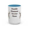 15oz Dandie Dinmont Terrier Dog Mom Mug, Vintage Sketch Coffee Mug, Dog Mom Gift