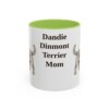 dandie-dinmont-terrier-mug-mom-light-green-1 11oz Dandie Dinmont Terrier Dog Mom Mug, Vintage Sketch Coffee Mug, Dog Mom Gift