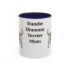 dandie-dinmont-terrier-mug-mom-navy-1 11oz Dandie Dinmont Terrier Dog Mom Mug, Vintage Sketch Coffee Mug, Dog Mom Gift