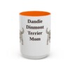 15oz Dandie Dinmont Terrier Dog Mom Mug, Vintage Sketch Coffee Mug, Dog Mom Gift