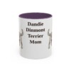 dandie-dinmont-terrier-mug-mom-purple-1 11oz Dandie Dinmont Terrier Dog Mom Mug, Vintage Sketch Coffee Mug, Dog Mom Gift