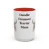 15oz Dandie Dinmont Terrier Dog Mom Mug, Vintage Sketch Coffee Mug, Dog Mom Gift