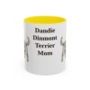 dandie-dinmont-terrier-mug-mom-yellow-1 11oz Dandie Dinmont Terrier Dog Mom Mug, Vintage Sketch Coffee Mug, Dog Mom Gift