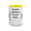 15oz Dandie Dinmont Terrier Dog Mom Mug, Vintage Sketch Coffee Mug, Dog Mom Gift