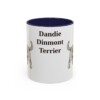 dandie-dinmont-terrier-mug-navy-3 11oz Dandie Dinmont Terrier Mug, Vintage Dog Portrait Coffee Mug, Dog Lover Gift