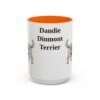 15oz Dandie Dinmont Terrier Mug, Vintage Dog Portrait Coffee Mug, Dog Lover Gift