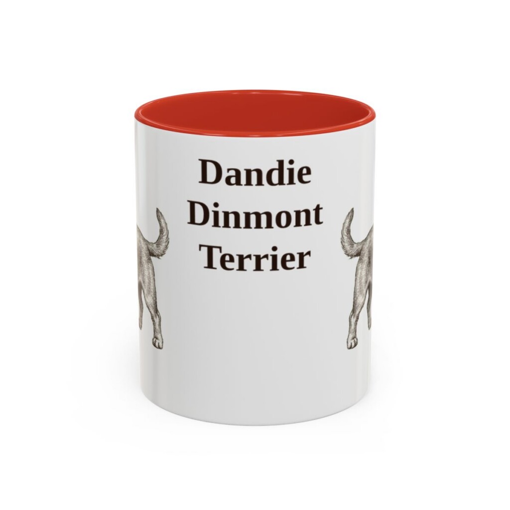 dandie-dinmont-terrier-mug-red-3 11oz Dandie Dinmont Terrier Mug, Vintage Dog Portrait Coffee Mug, Dog Lover Gift