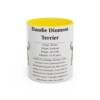 11oz Dandie Dinmont Terrier Mug, Illustrated Dog Breed Facts Coffee Mug, Vintage Dog Keepsake Gift