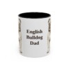 11oz English Bulldog Dog Dad Mug, Vintage Sketch Coffee Mug, Dog Dad Gift