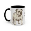 11oz English Bulldog Dog Dad Mug, Vintage Sketch Coffee Mug, Dog Dad Gift