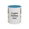 11oz English Bulldog Dog Dad Mug, Vintage Sketch Coffee Mug, Dog Dad Gift