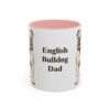 11oz English Bulldog Dog Dad Mug, Vintage Sketch Coffee Mug, Dog Dad Gift