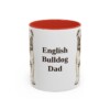 11oz English Bulldog Dog Dad Mug, Vintage Sketch Coffee Mug, Dog Dad Gift