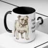 15oz Funny English Bulldog Mug, Bulldog Tough Bulldog Tender, Vintage Dog Coffee Mug, Dog Lover Gift