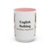 15oz English Bulldog Latin Mug, English Bulldog, Vintage Dog Coffee Mug, Dog Lover Gift