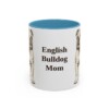 11oz English Bulldog Dog Mom Mug, Vintage Sketch Coffee Mug, Dog Mom Gift