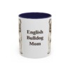 11oz English Bulldog Dog Mom Mug, Vintage Sketch Coffee Mug, Dog Mom Gift