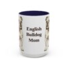 15oz English Bulldog Dog Mom Mug, Vintage Sketch Coffee Mug, Dog Mom Gift