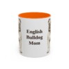 11oz English Bulldog Dog Mom Mug, Vintage Sketch Coffee Mug, Dog Mom Gift