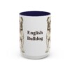 15oz English Bulldog Mug, Vintage Dog Portrait Coffee Mug, Dog Lover Gift
