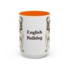 15oz English Bulldog Mug, Vintage Dog Portrait Coffee Mug, Dog Lover Gift
