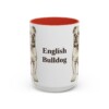 15oz English Bulldog Mug, Vintage Dog Portrait Coffee Mug, Dog Lover Gift