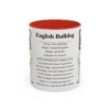 11oz English Bulldog Mug, Illustrated Dog Breed Facts Coffee Mug, Vintage Dog Keepsake Gift