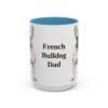 15oz French Bulldog Dog Dad Mug, Vintage Sketch Coffee Mug, Dog Dad Gift
