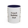 11oz French Bulldog Dog Dad Mug, Vintage Sketch Coffee Mug, Dog Dad Gift