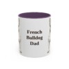 11oz French Bulldog Dog Dad Mug, Vintage Sketch Coffee Mug, Dog Dad Gift