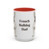 15oz French Bulldog Dog Dad Mug, Vintage Sketch Coffee Mug, Dog Dad Gift