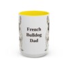 15oz French Bulldog Dog Dad Mug, Vintage Sketch Coffee Mug, Dog Dad Gift