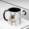 11oz Funny French Bulldog Mug, Kissed by a Potato with Ears, Vintage Dog Coffee Mug, Dog Lover Gift