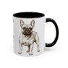 11oz Funny French Bulldog Mug, Kissed by a Potato with Ears, Vintage Dog Coffee Mug, Dog Lover Gift
