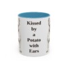 11oz Funny French Bulldog Mug, Kissed by a Potato with Ears, Vintage Dog Coffee Mug, Dog Lover Gift